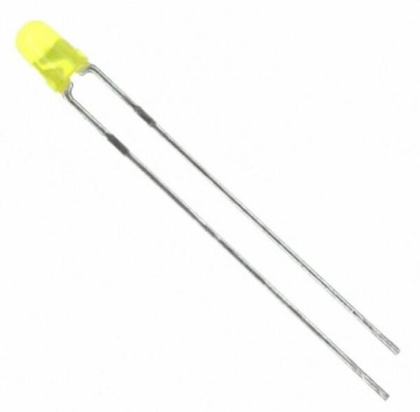 led amarelo 3mm